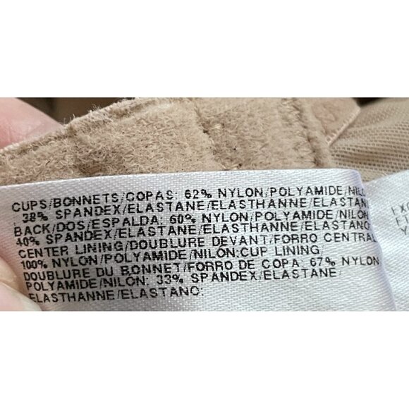 Wacoal 36I Bra Sand Nude Visual Effects Minimizer Udnerwire 857210 Full Coverage - Picture 8 of 8